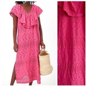 Tuckernuck Pink Eyelet Maxi Dress